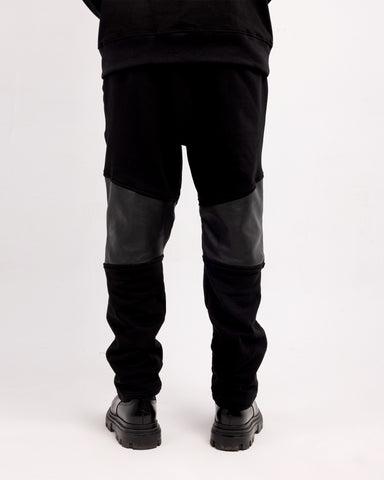 Front Zip Leather Pants