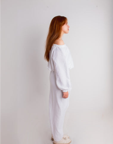 White Spanish Linen Pants