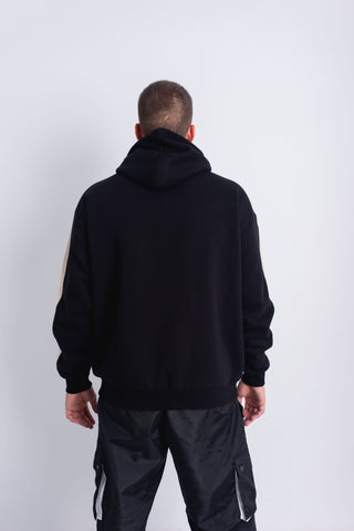 Black X Beige Zip-up Hoodie