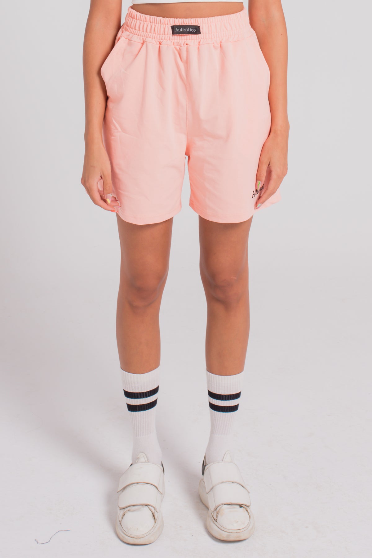 Pink High-Waisted Shorts